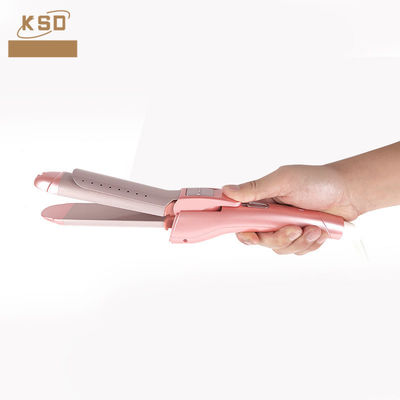 Styling di capelli da bagnato a asciutto Pieghevole 2 in 1 Stretto per riccioli con piastra di ceramica