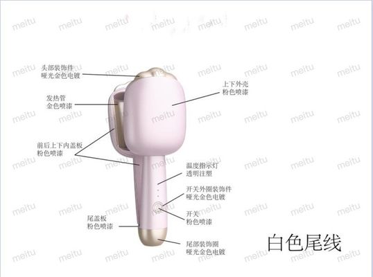 Temperatura personalizzata Rivestimento in ceramica per capelli Ferro riccio per riccioli professionali