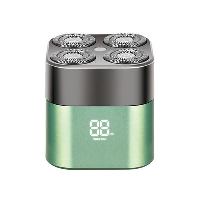 Mini barbiere elettrico ricaricabile per uomo lancio impermeabile IP65 4 lame rotanti